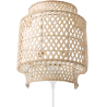 Buy Bamboo Wall Lamp Shade, Boho Bali Style - Lorna Natural 60485 home delivery